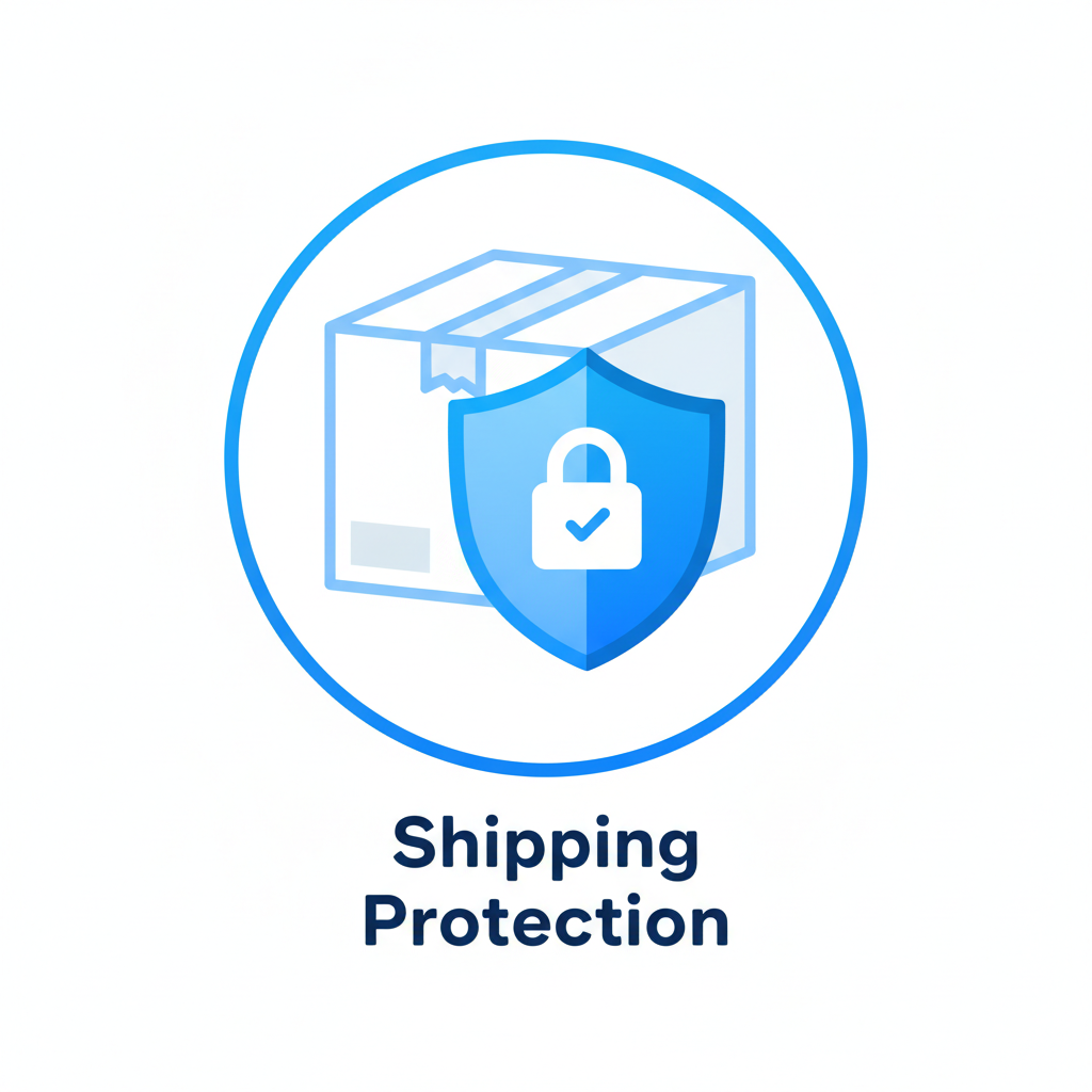 Shipping Protection package shield icon
